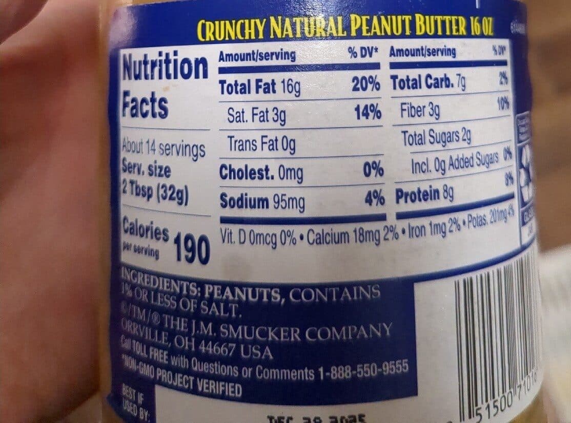 ADAMS peanut butter packshot