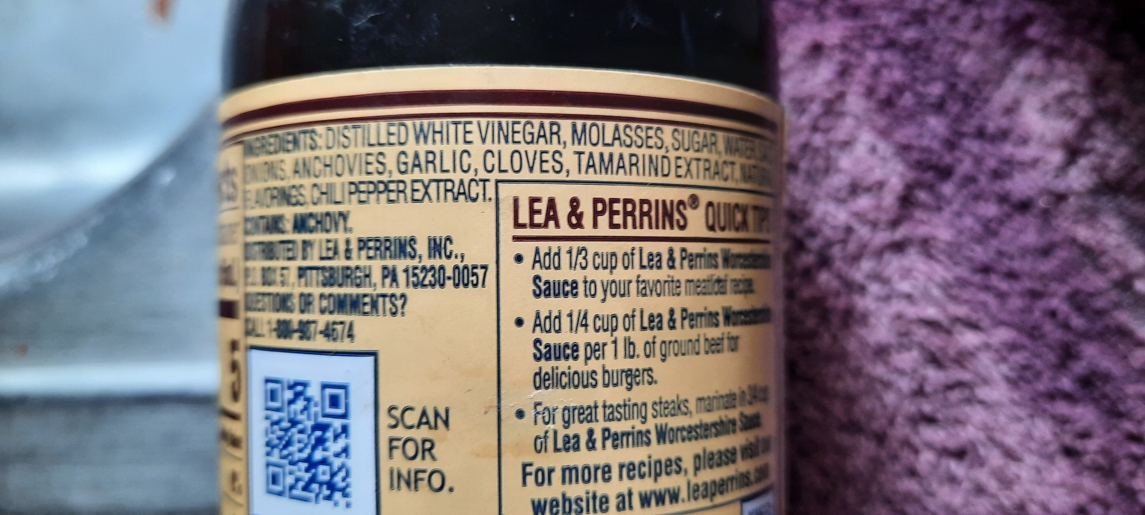 Lea & Perrins The Original Worcestershire Sauce packshot