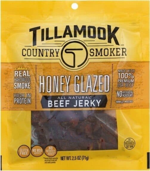Tillamook Country Smoker Honey Glazed Beef Jerky packshot