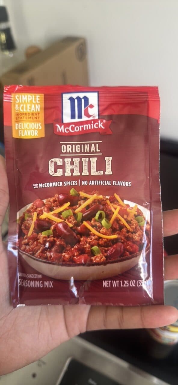 McCormick Original Chili Seasoning Mix packshot