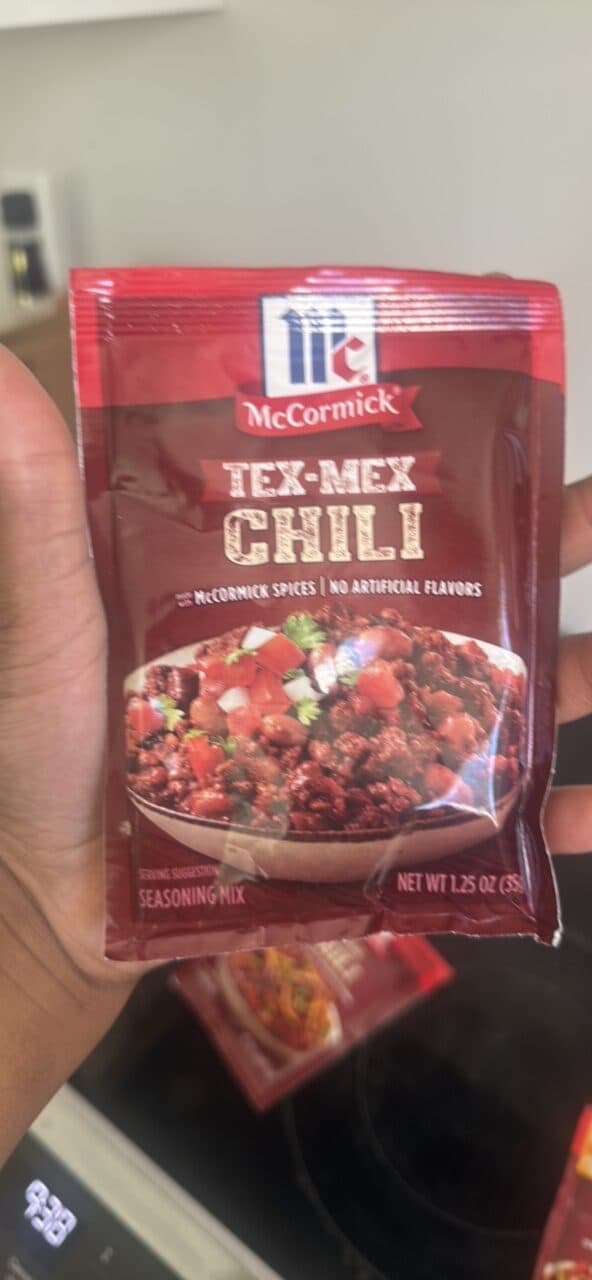 McCormick Tex-Mex Chili Seasoning Mix packshot