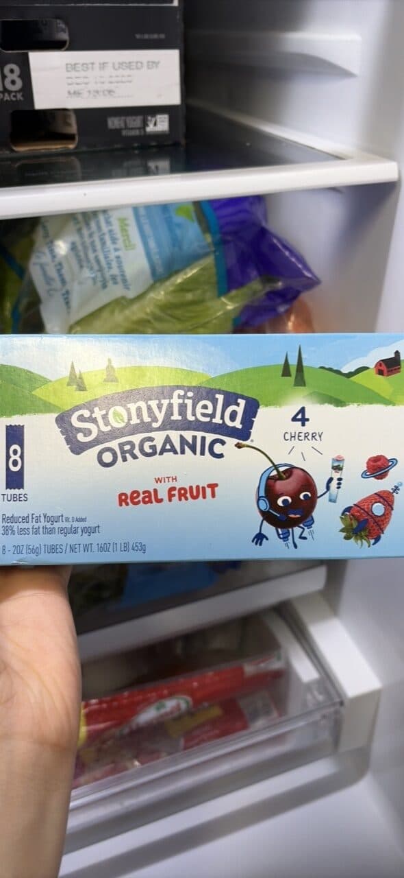 Stonyfield Organic Reduced Fat Yogurt with Real Fruit packshot