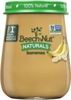 Beech-Nut Naturals S1 Bananas Baby Food packshot