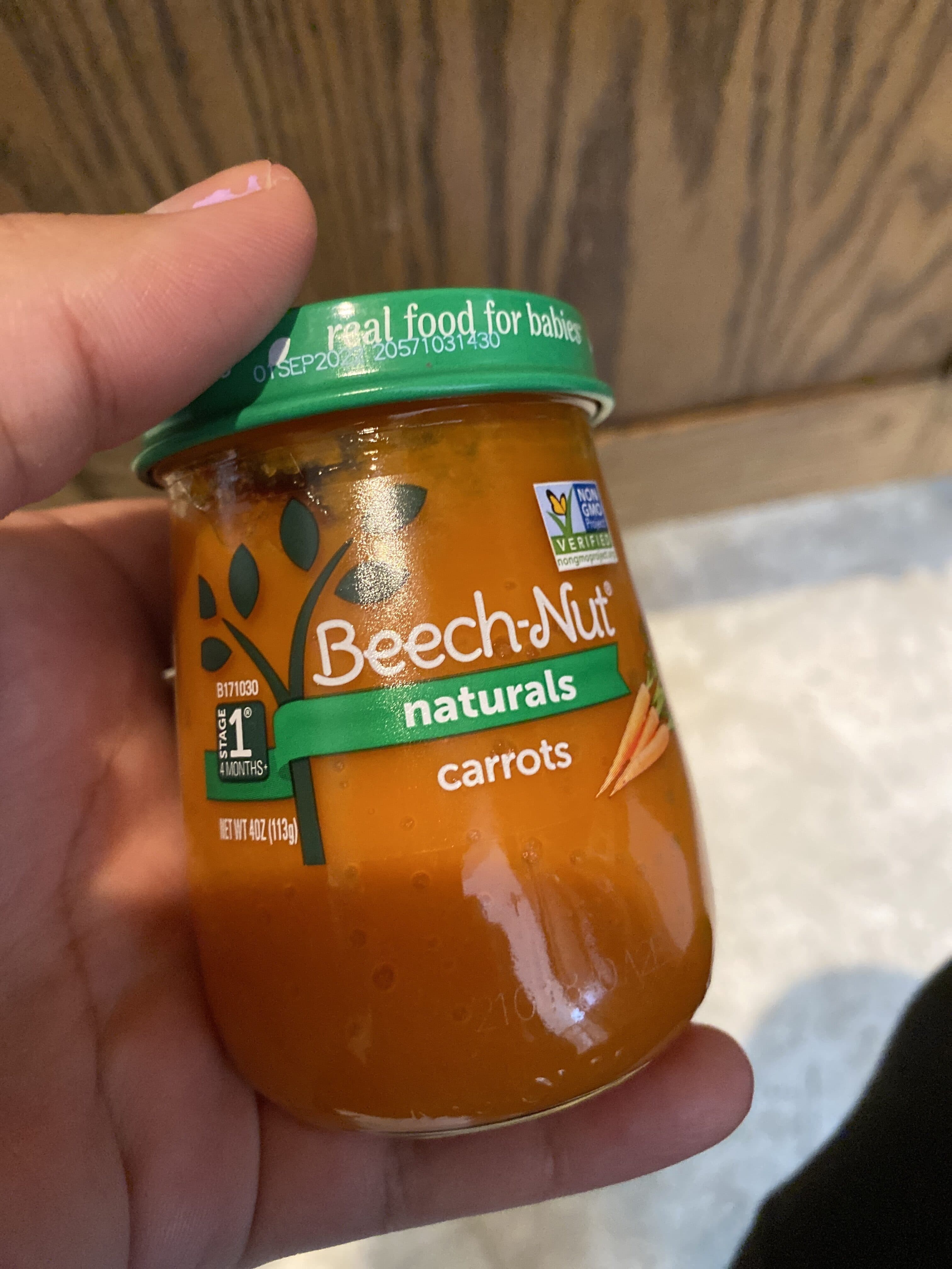 Beech-Nut Just Carrots Baby Food packshot