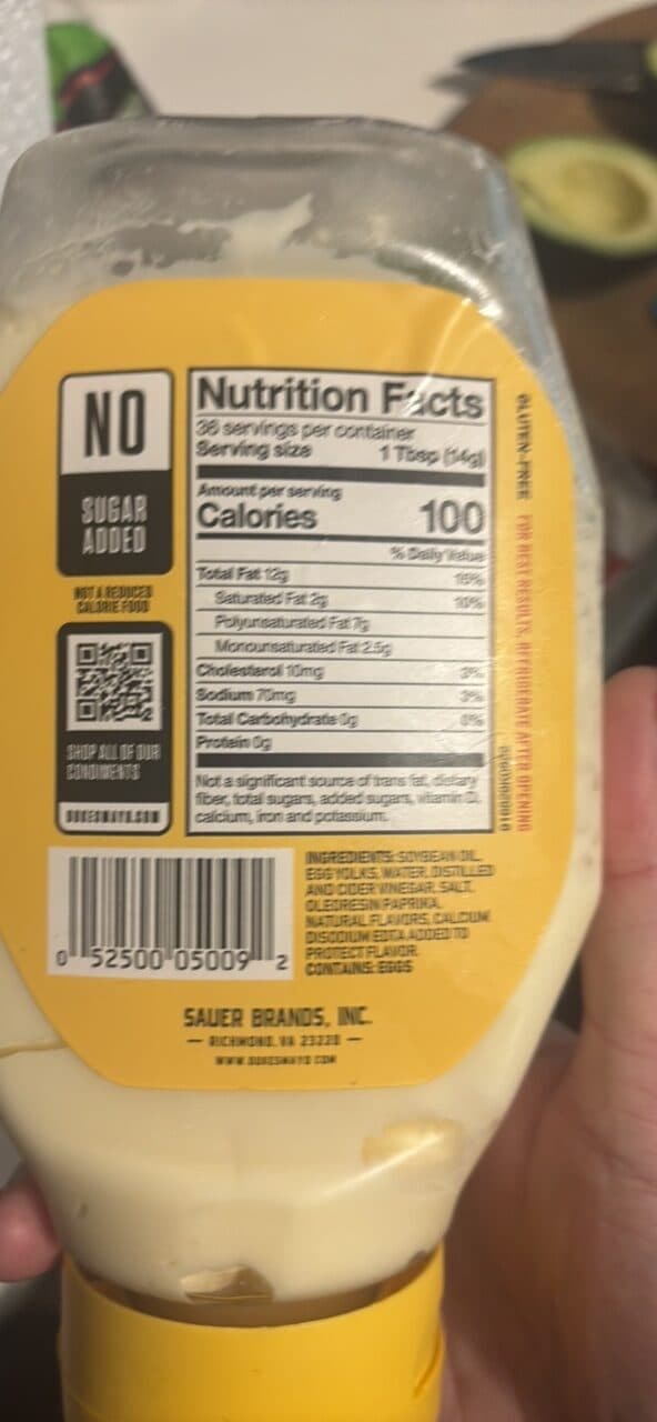Duke's Real Mayonnaise packshot