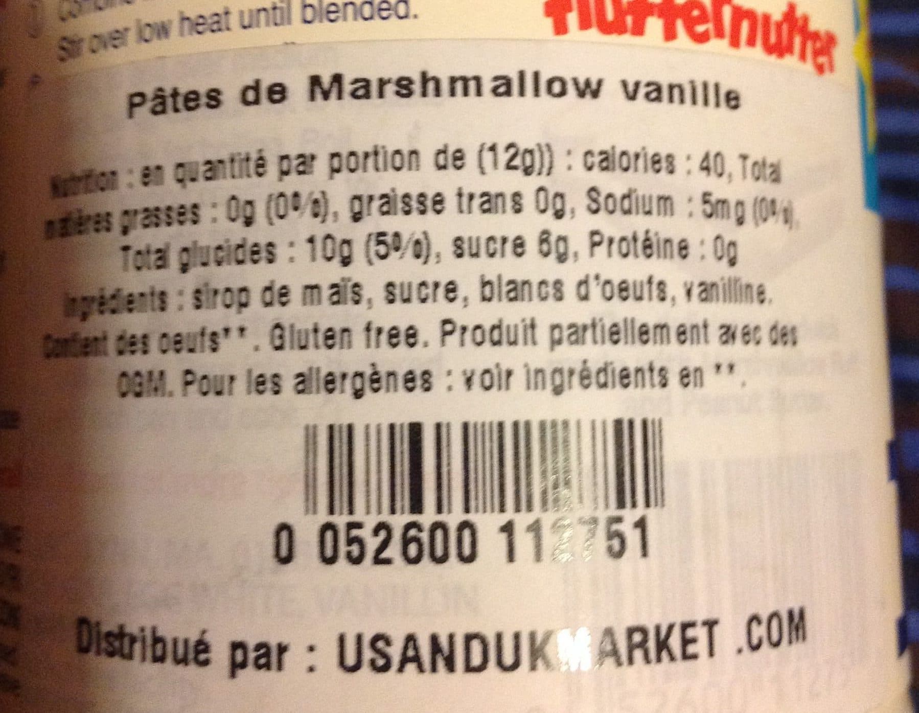 fluff Marshmallow fluff packshot
