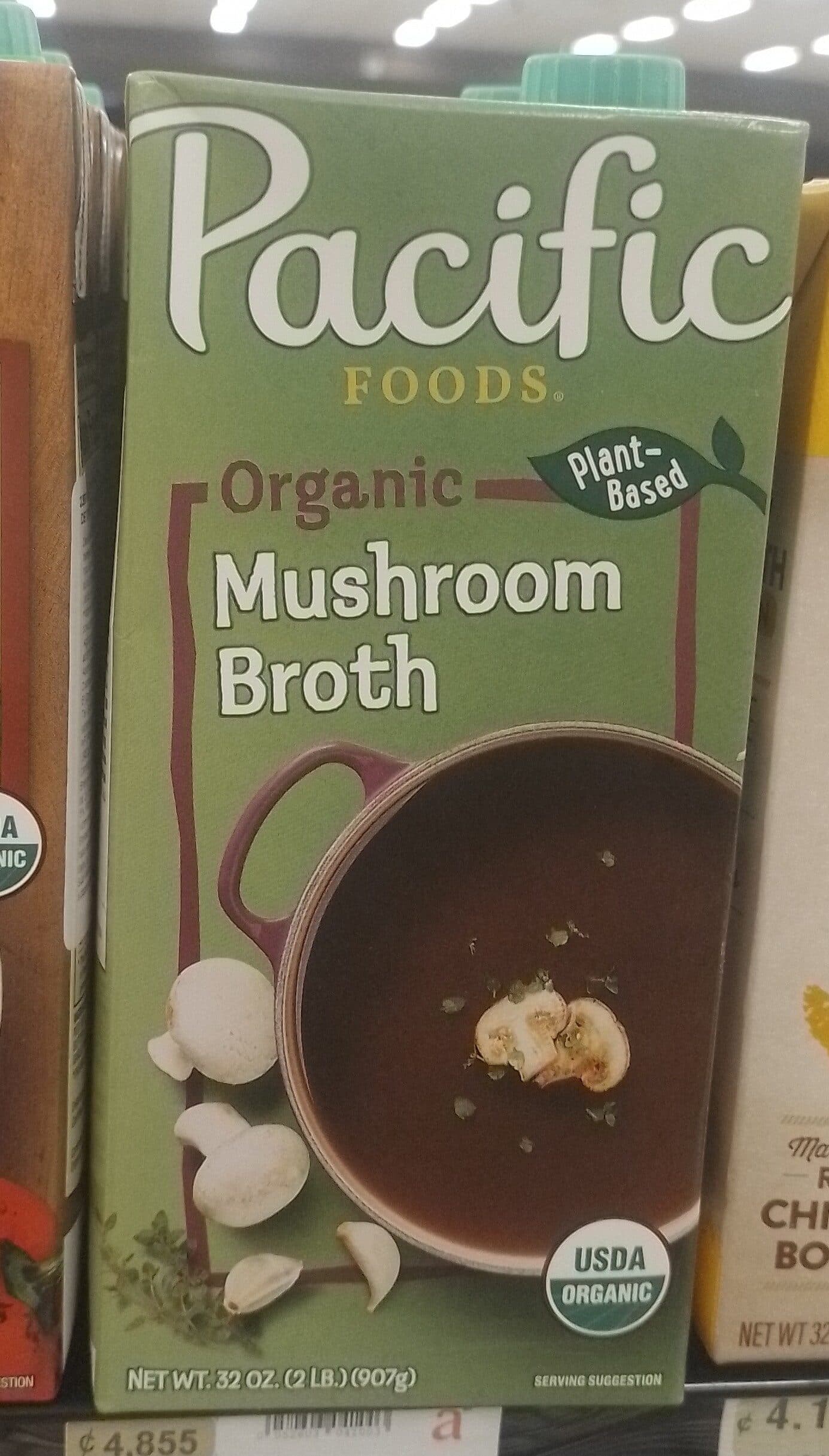 Pacific Organic mushroom broth packshot