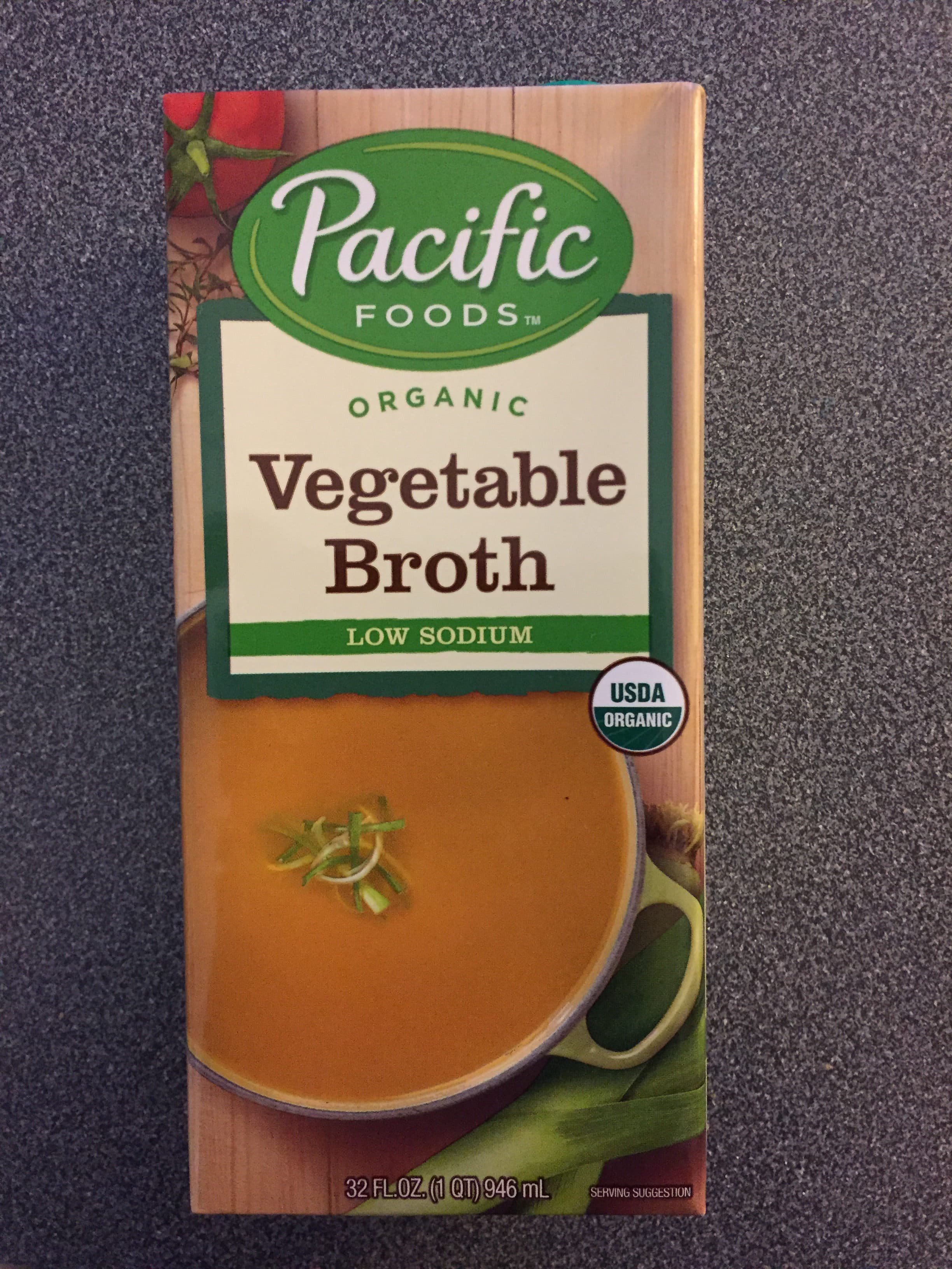 Pacific Organic low sodium vegetable broth packshot