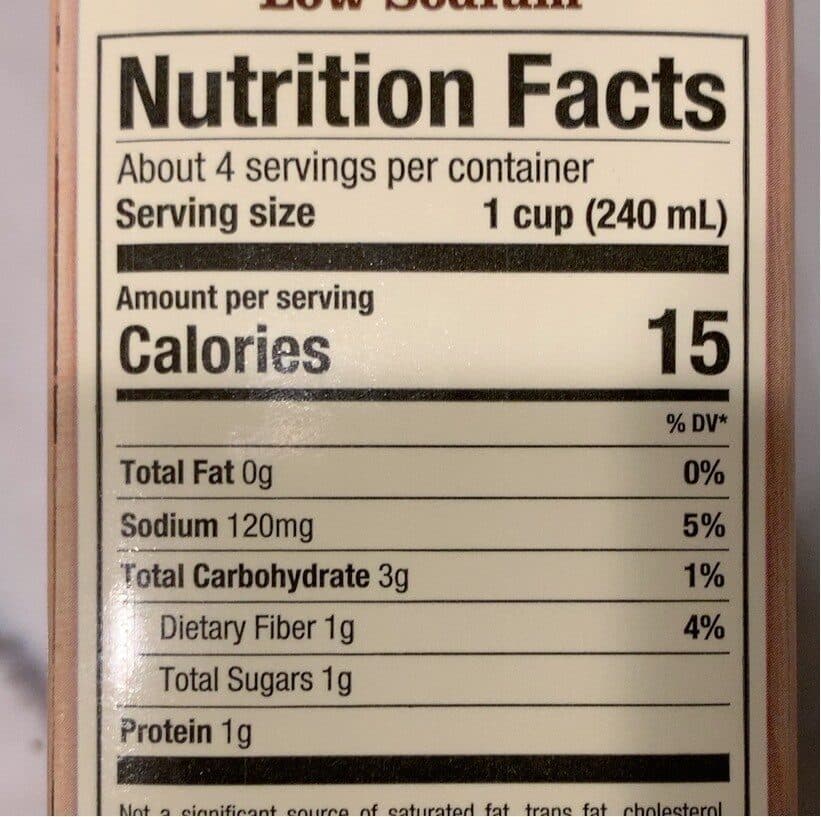 Pacific Organic low sodium vegetable broth packshot