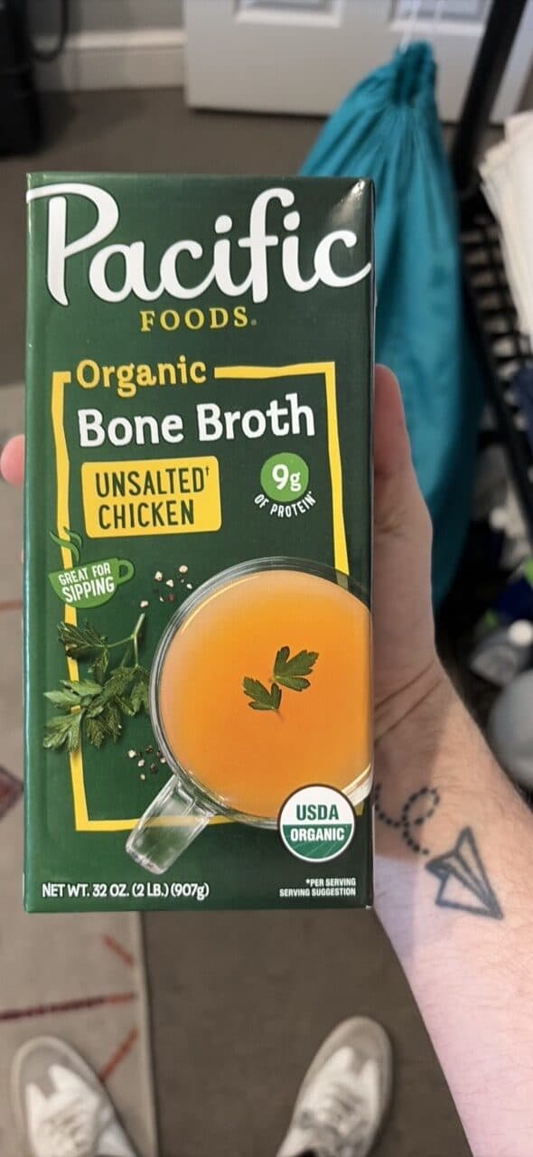 Pacific Foods Organic Bone Broth Chicken Unsalted packshot