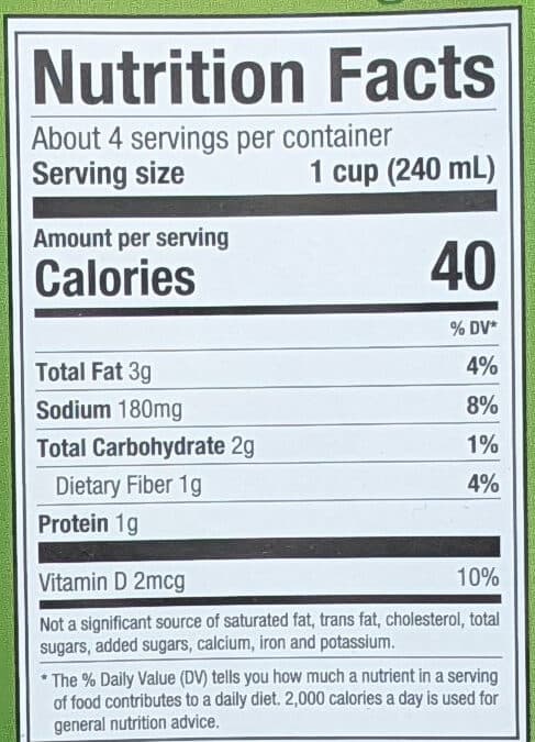 Pacific Organic Almond Milk Unsweetened imp packshot