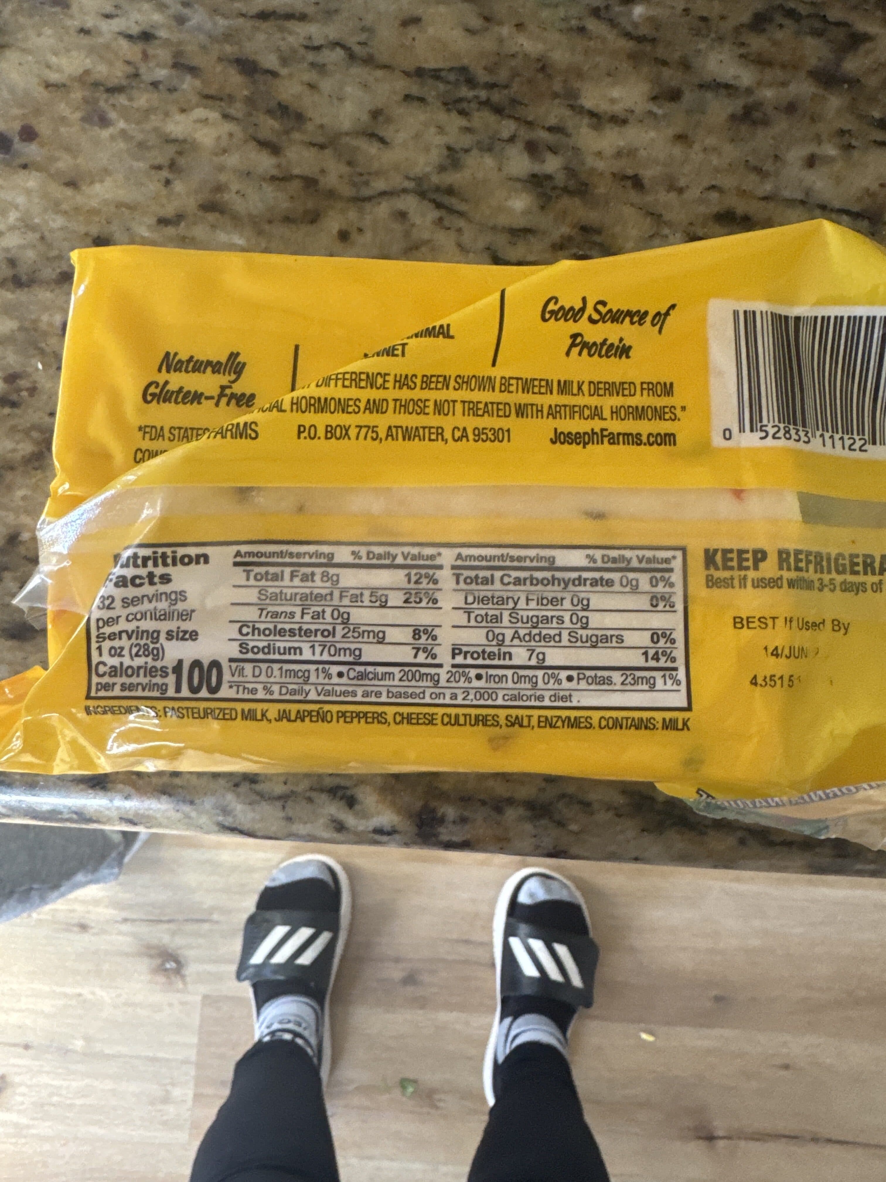 Joseph Gallo Farms Pepper Jack Cheese packshot