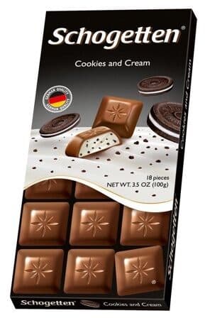 Open Food Facts Schogetten, cookies and cream packshot