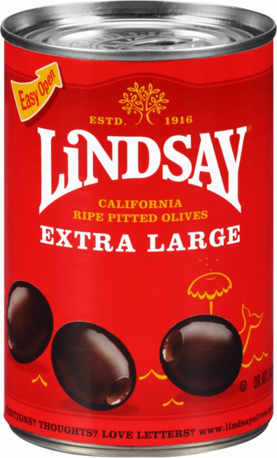 Lindsay Extra-Large Black Ripe Pitted Olives packshot