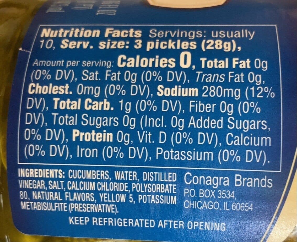 vlasic Kosher Dill Gherkins packshot