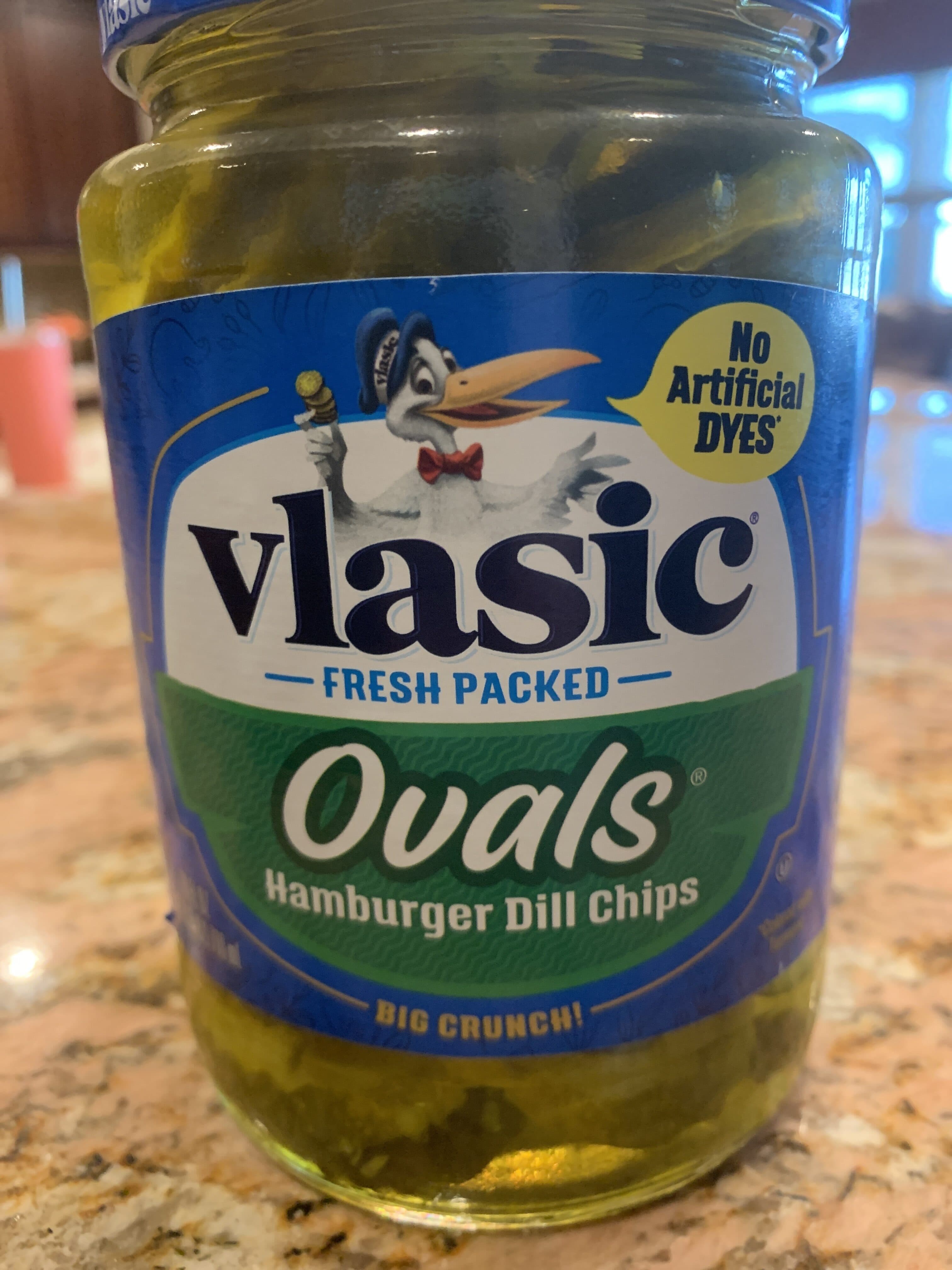 Vlasic Ovals Hamburger Dill Chips packshot