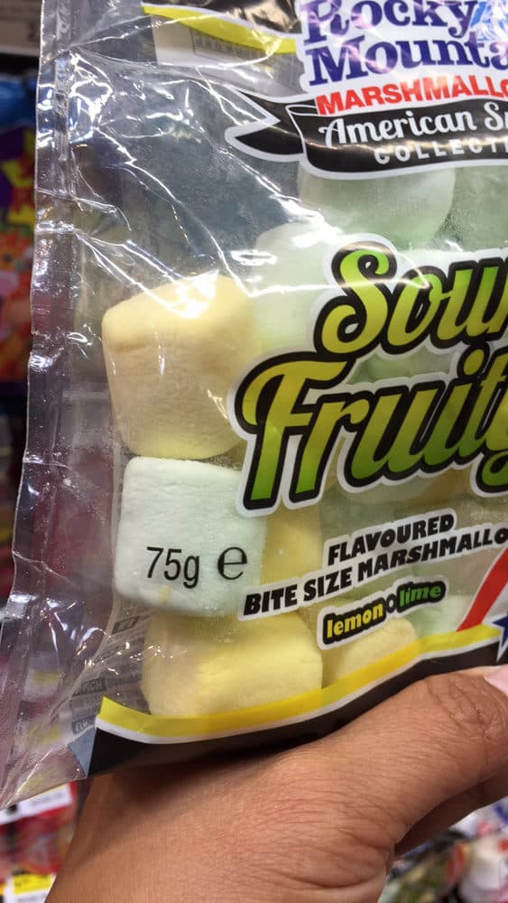 Rocky Mountain Marshmallows Sour and Fruity (citron et lime) packshot