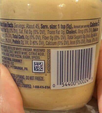 GREY POUPON DIJON MUSTARD packshot