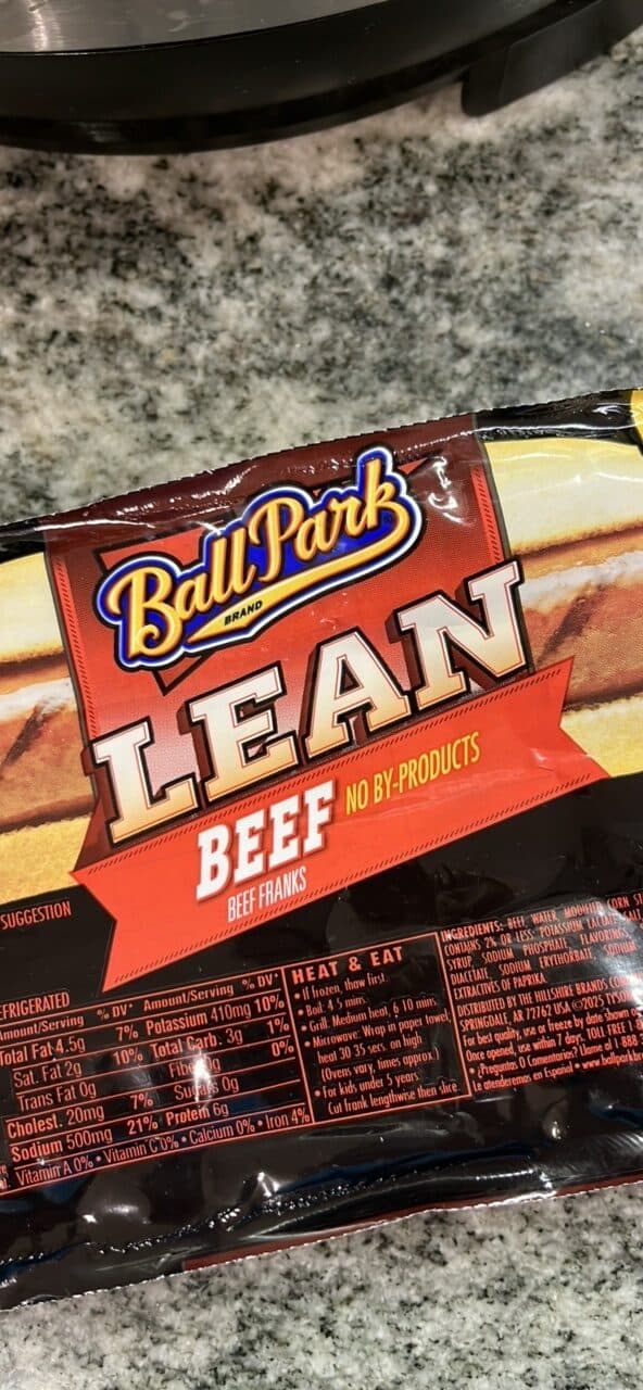 Ball Park Lean Beef Franks packshot