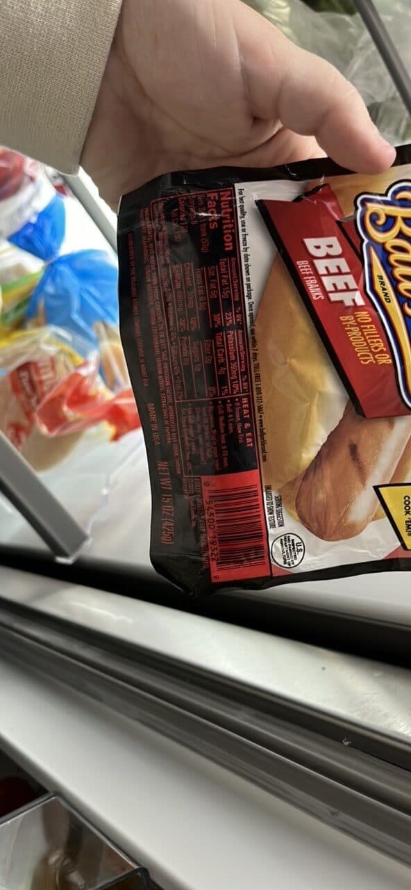 Ball Park Beef Franks packshot