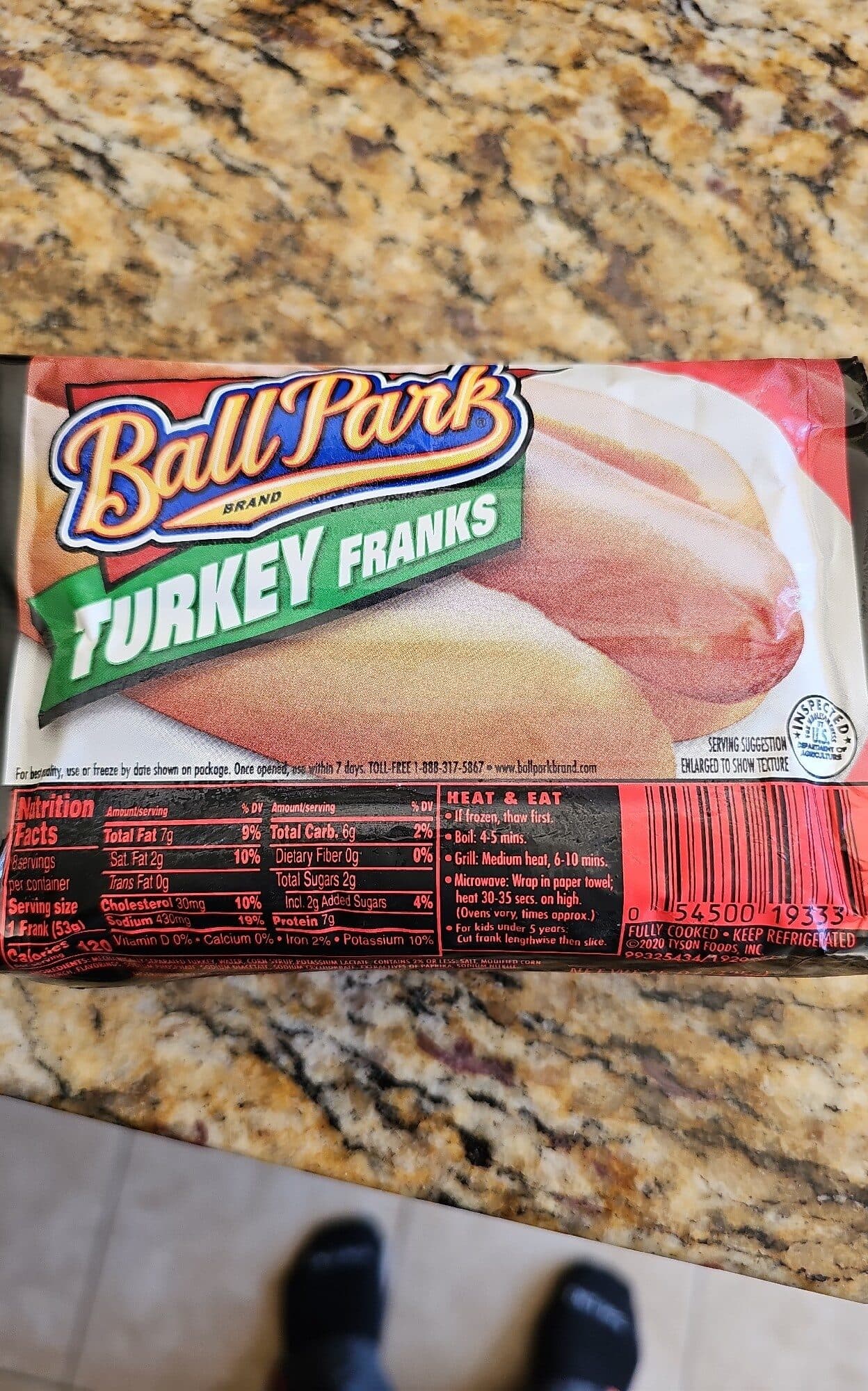 Ball Park Turkey Franks packshot
