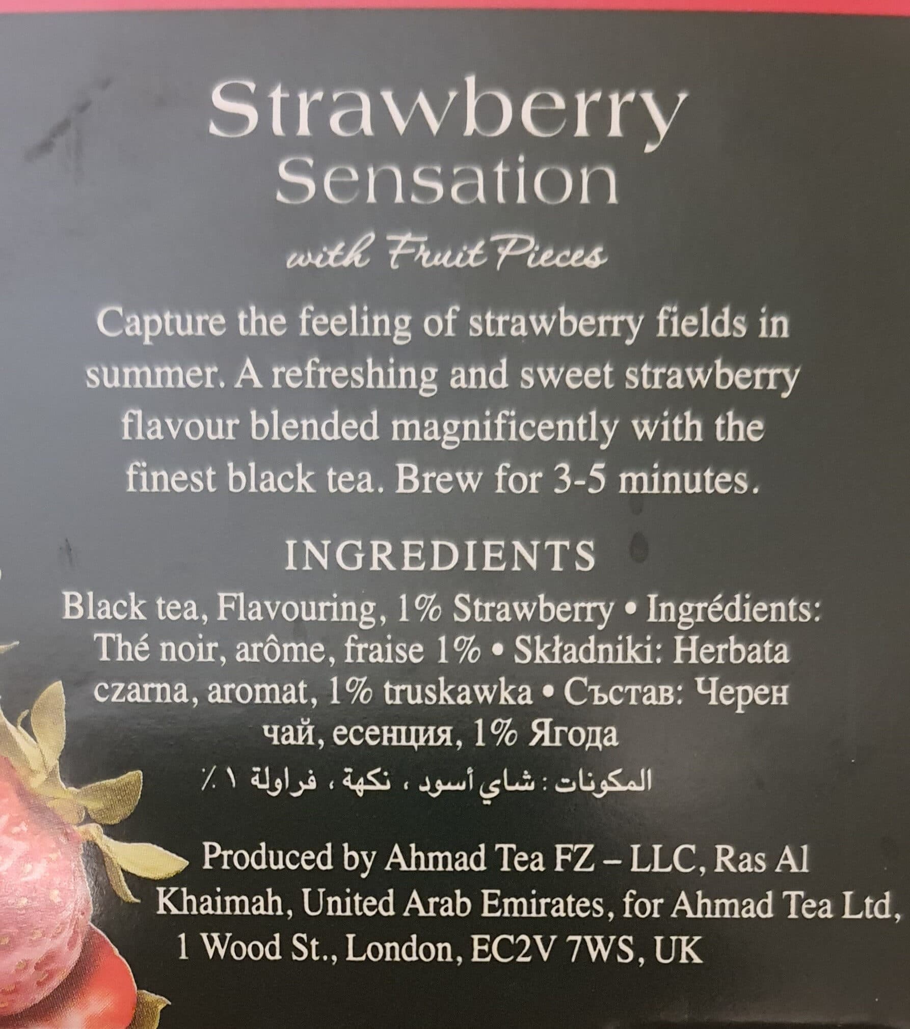 Ahmad tea Ahmad Tea Strawberry Sensation packshot