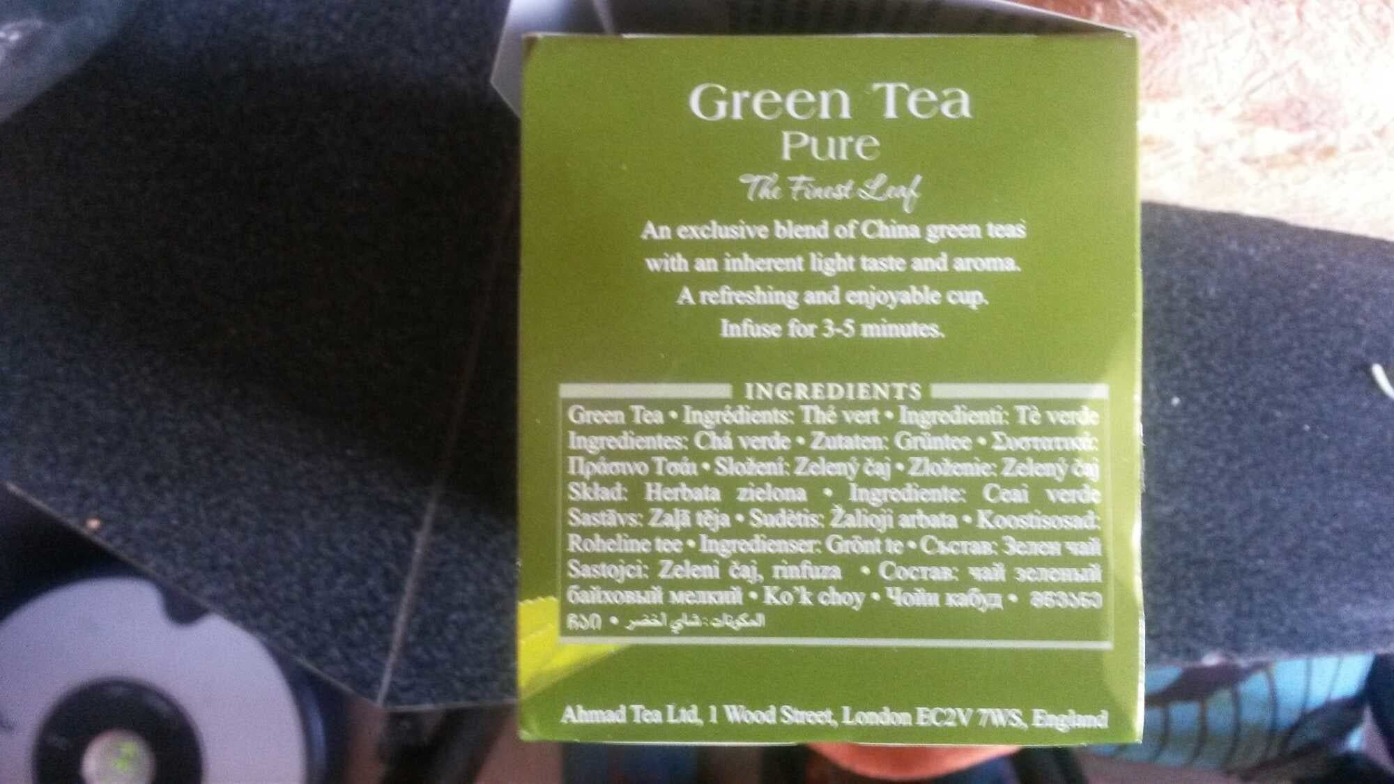 Ahmad Tea London Зелен чай packshot