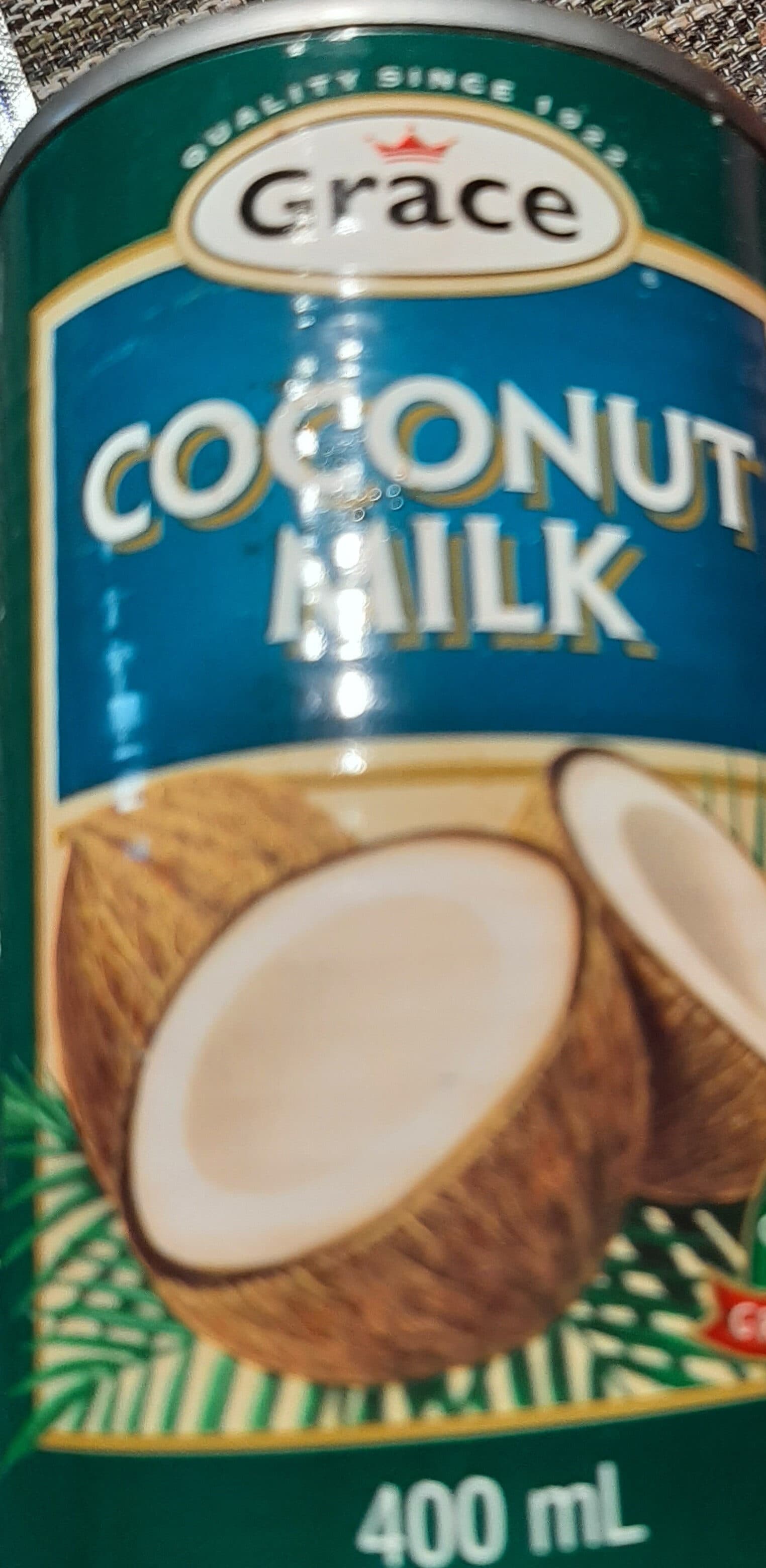 Grace Grace, coconut milk packshot