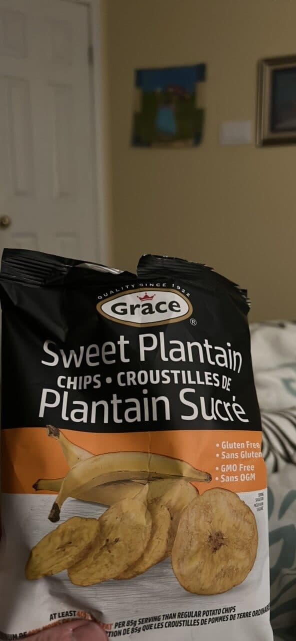 Grace Sweet Plantain Chips packshot