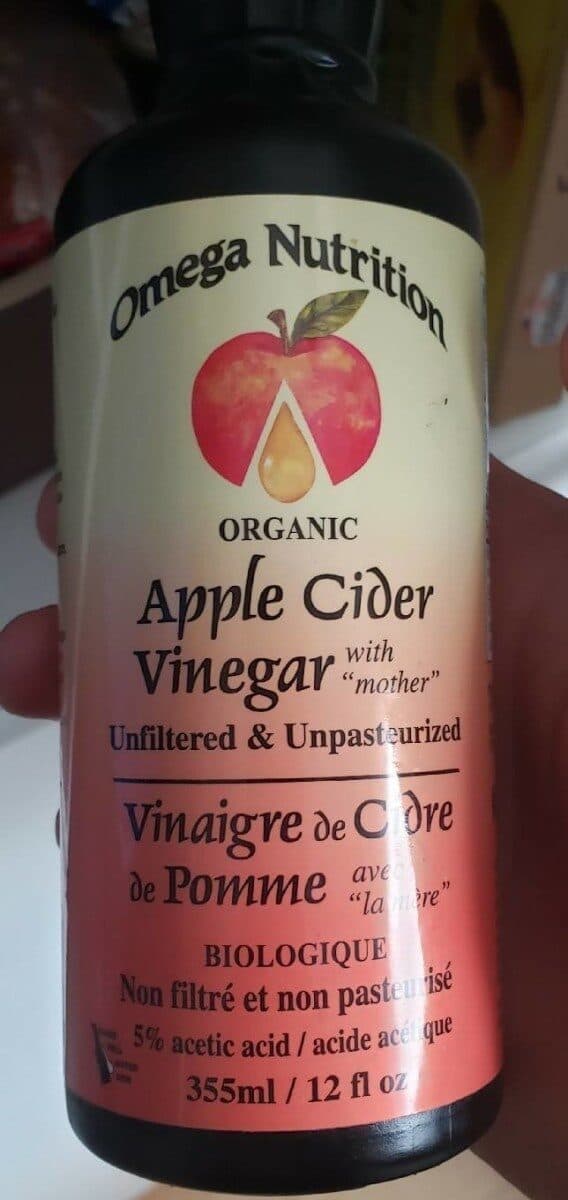 Omega Nutrition Apple Cider Vinegar With "Mother" packshot