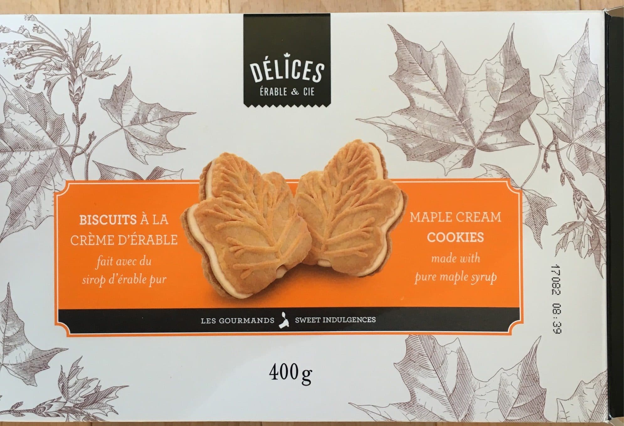 Délices Érable & Cie Biscuit à la crème d’érable packshot