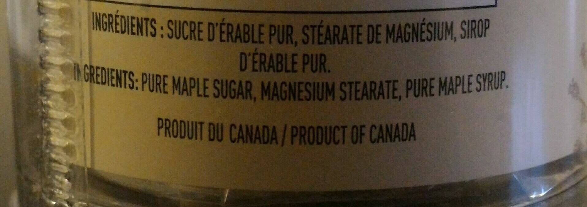 Delices Érable &Cie Pastille de sucre d'érable packshot