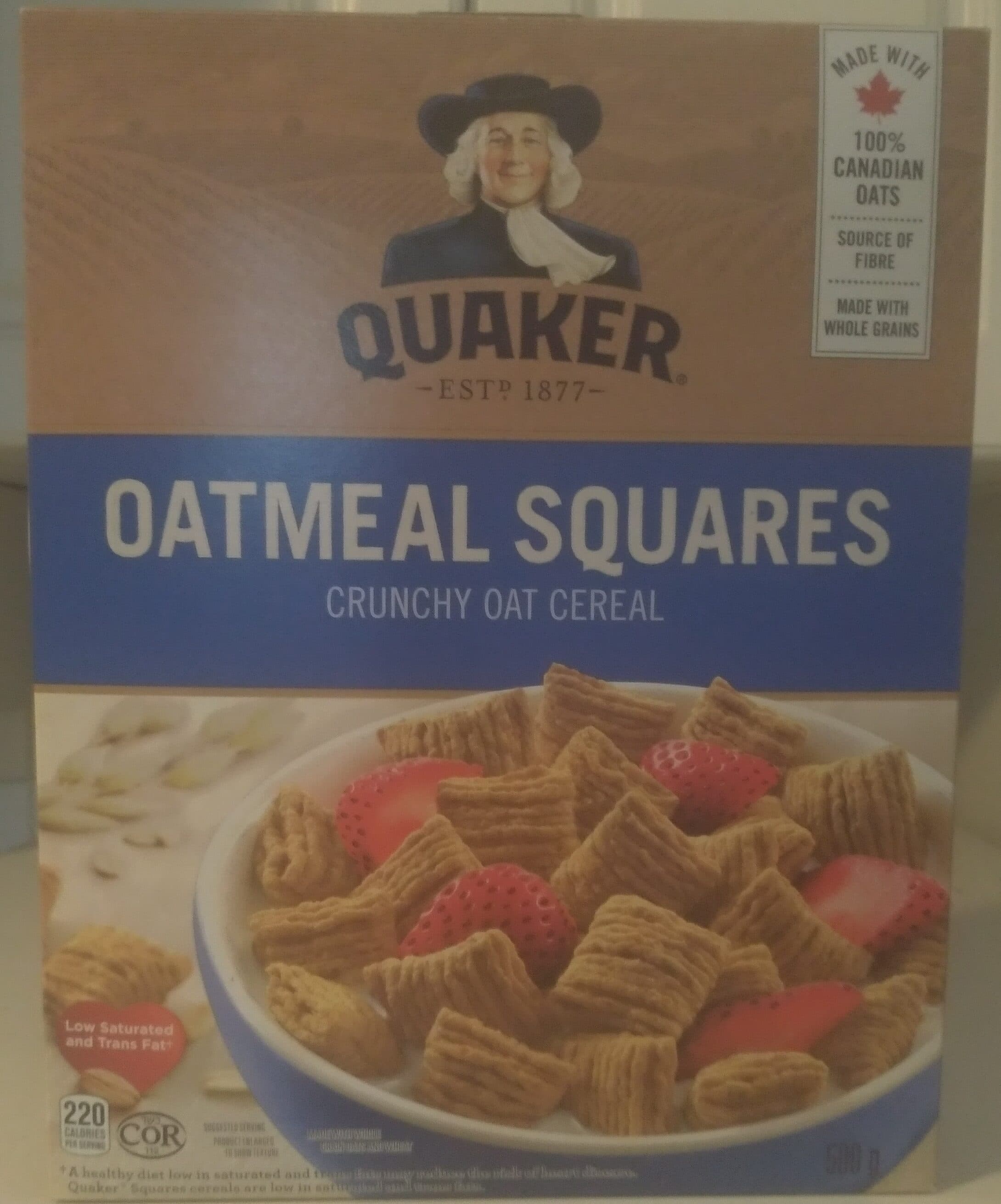 Quaker Oatmeal Squares packshot