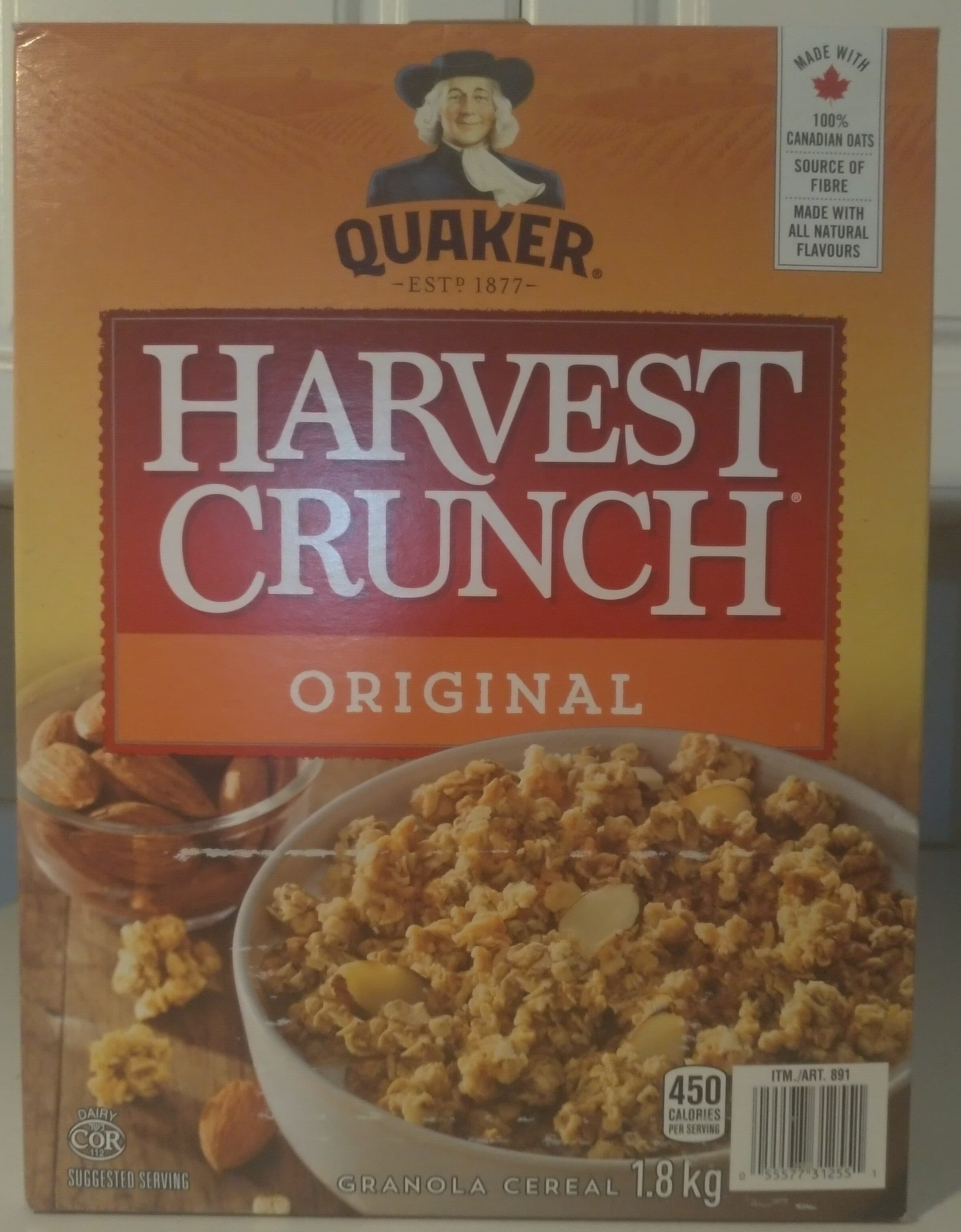 QUAKER CROQUE NATURE RECETTE ORIGINALE packshot