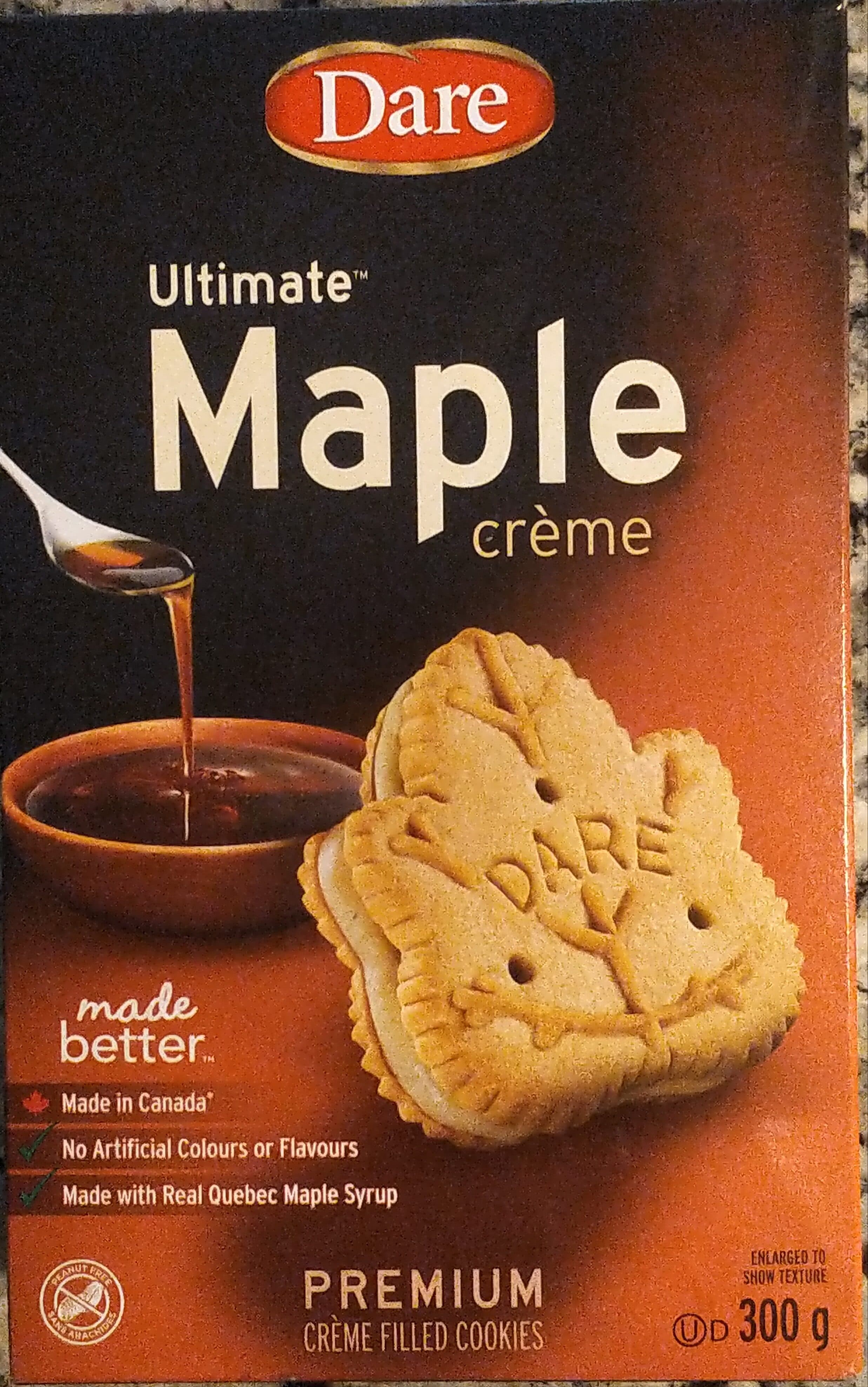 Dare Ultimate Maple Creme Filled Cookies packshot