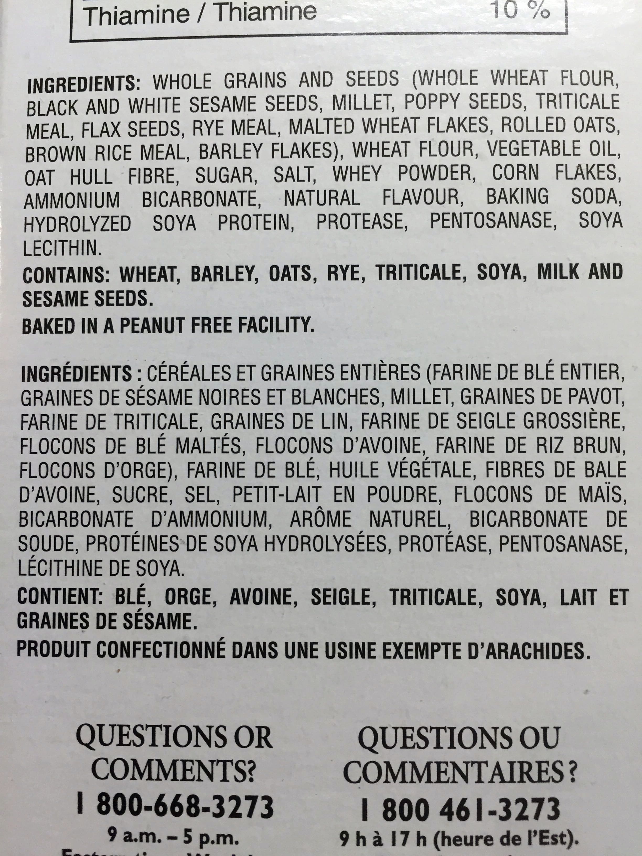 Dare Whole Grain & Seeds Crackers packshot