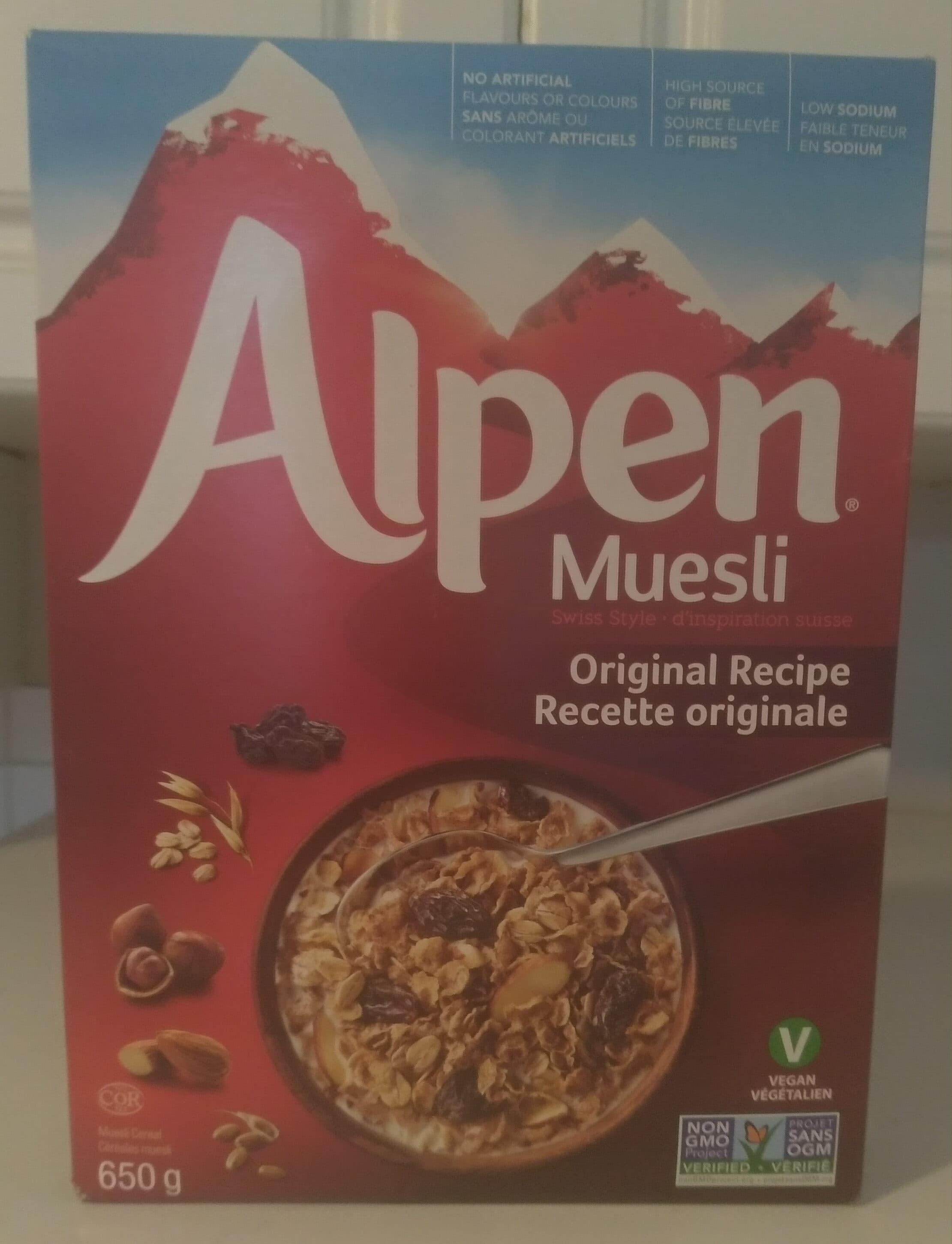 Alpen Muesli Cereal Original packshot