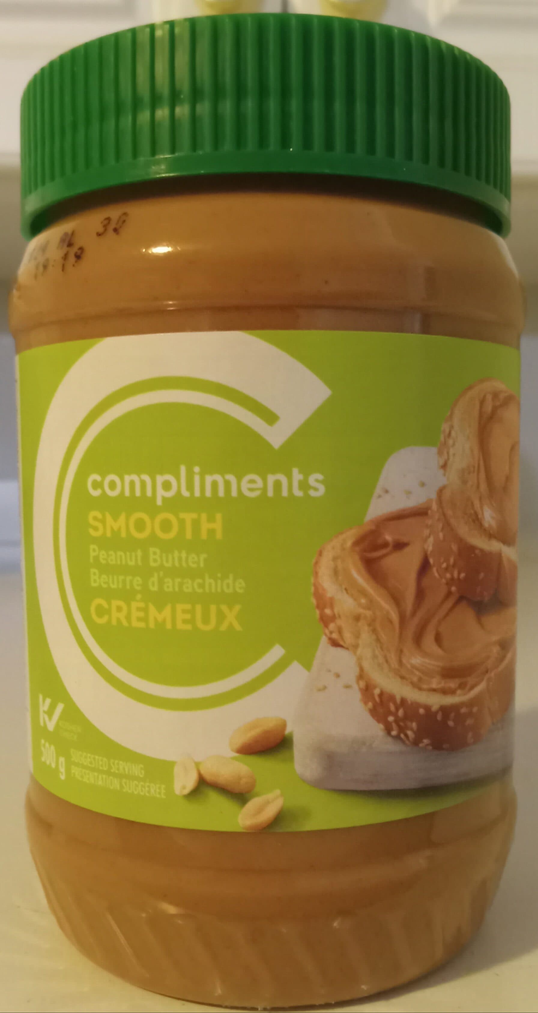 Compliments Smooth Peanut Butter packshot