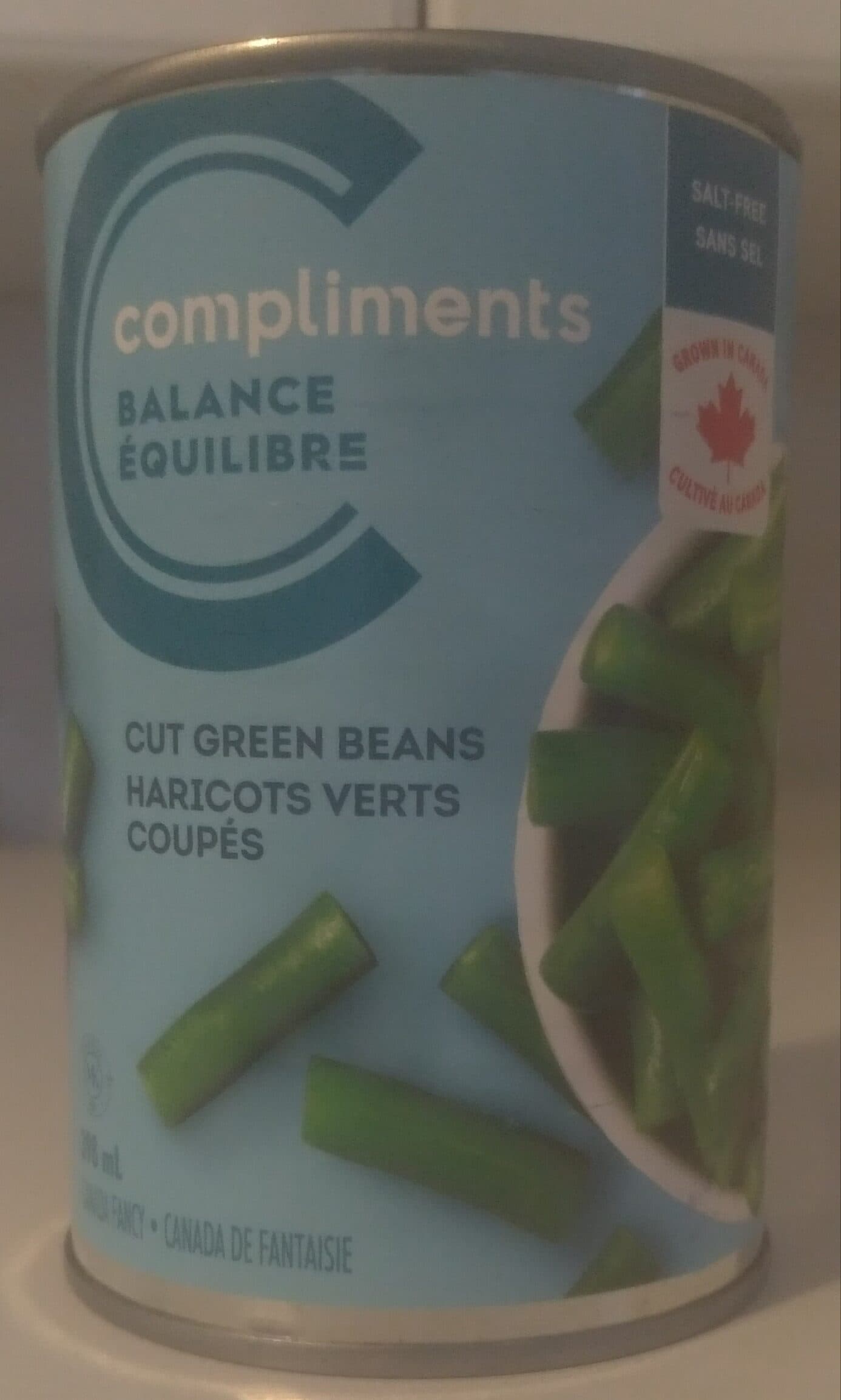 Compliments Salt-Free Cut Green Beans packshot