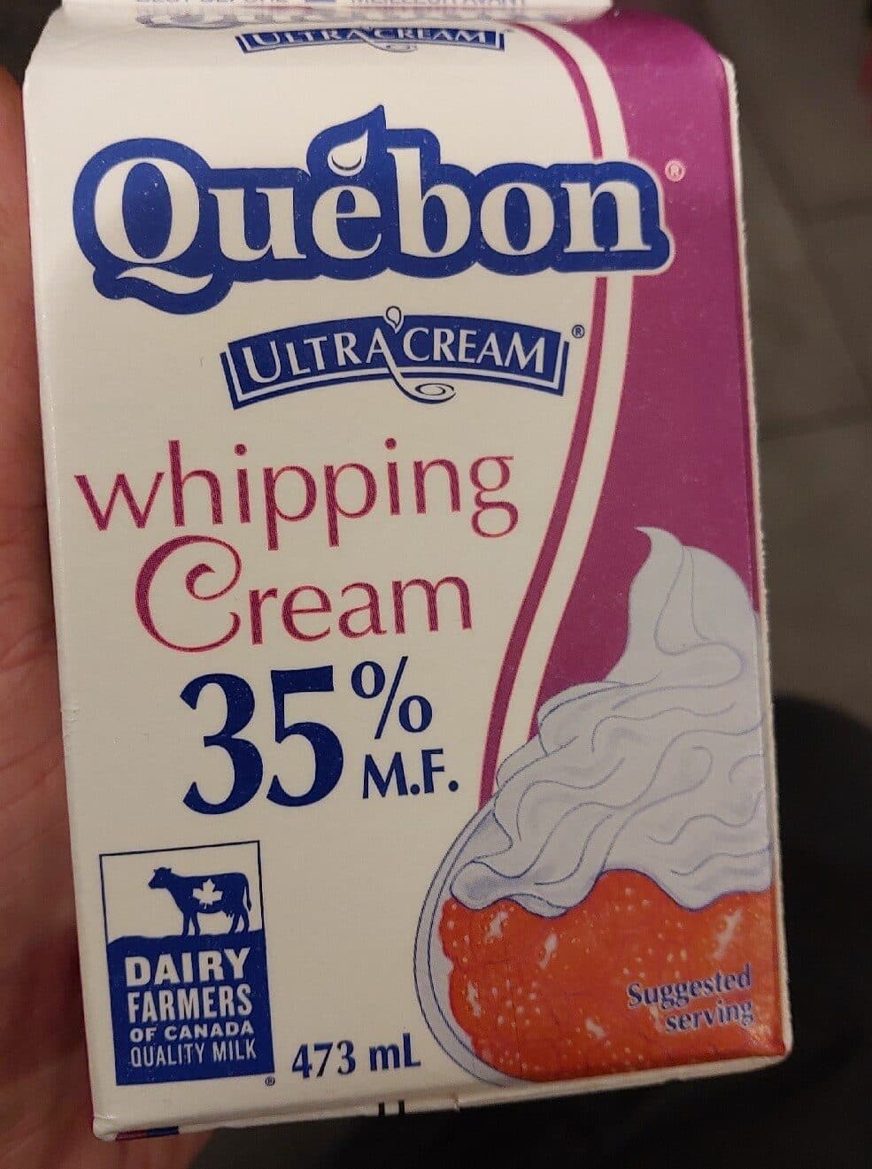 Québon Crème à fouetter 35% packshot