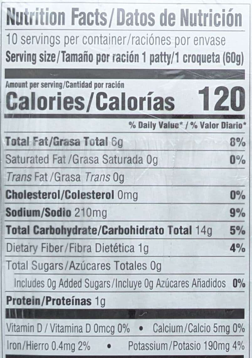 Les Fermes Cavendish Farms Potato patties, potato patties packshot