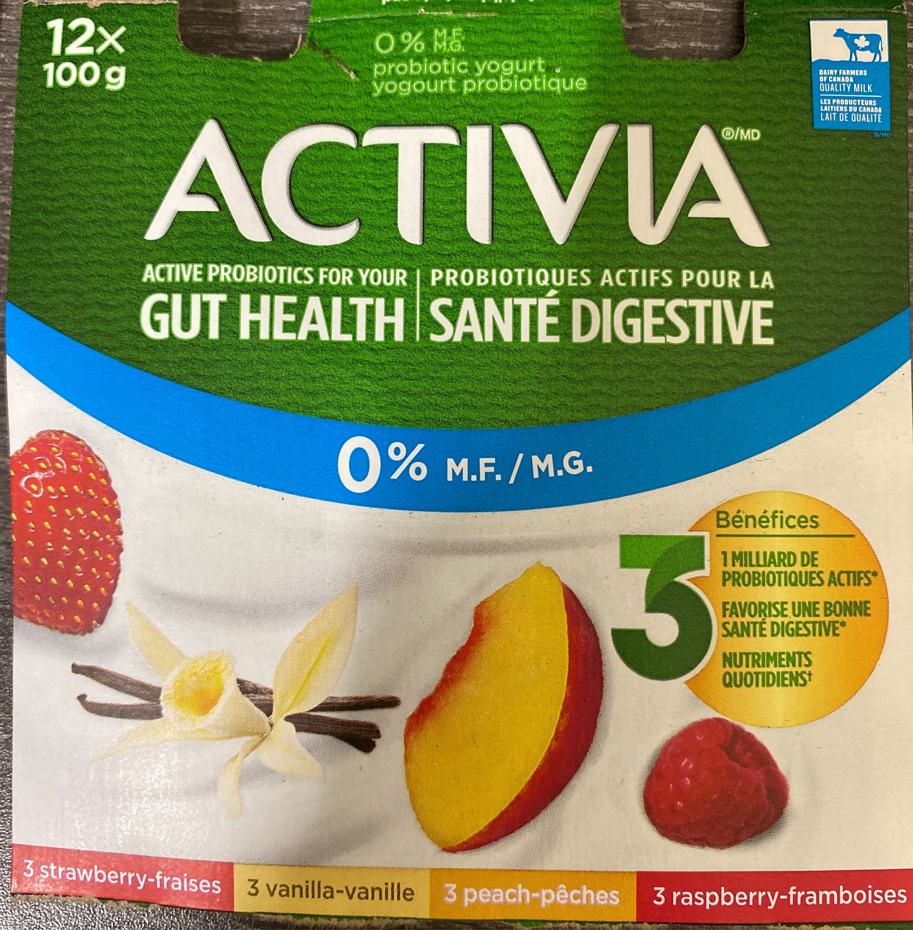 Activia Activia 0% packshot