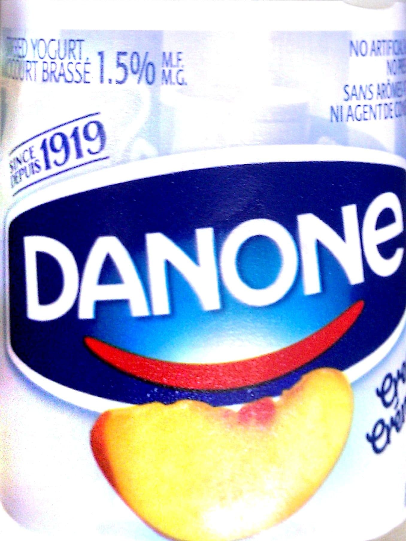 DANONE Creamy Peach packshot