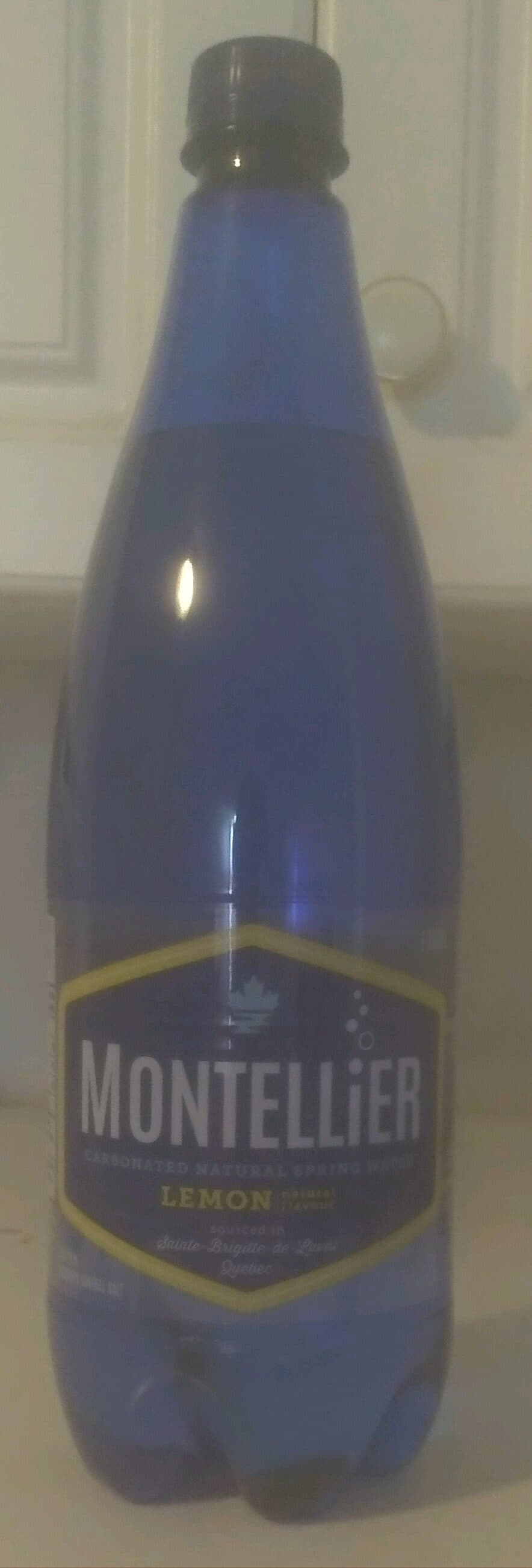 Montellier Lemon Flavour Carbonated Natural Spring Water packshot