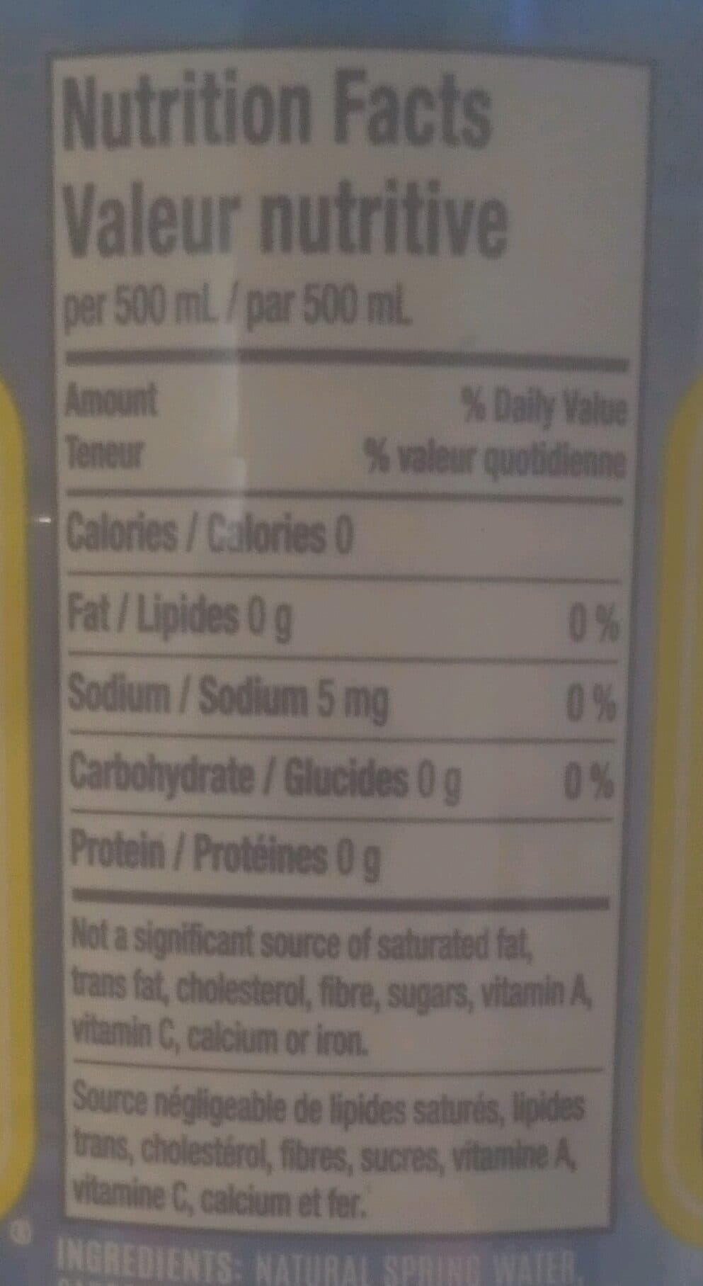 Montellier Lemon Flavour Carbonated Natural Spring Water packshot