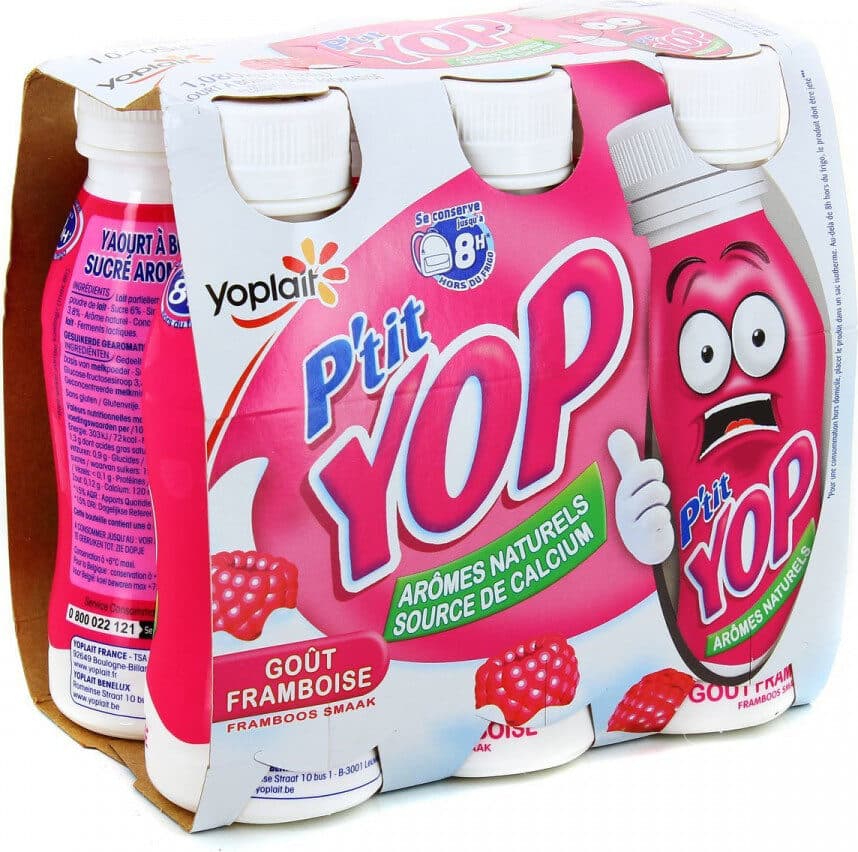 Yoplait P'tit Yop framboise packshot