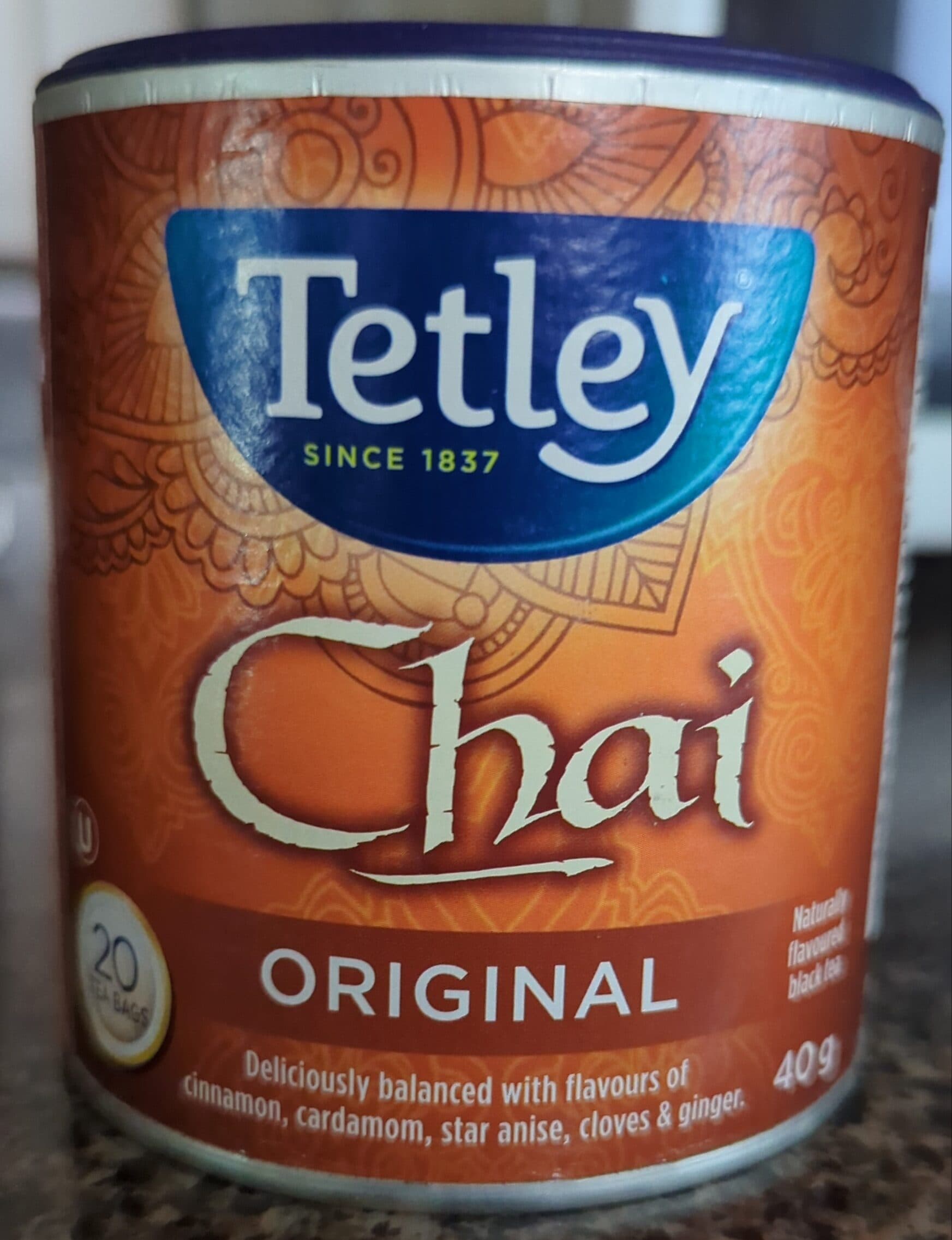 Tetley Chai packshot
