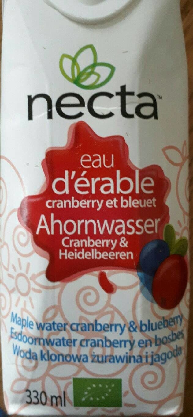 Necta Necta Cranberry & Blueberry Organic Maple Water - 11.2 Fluid Once 12 Pack packshot