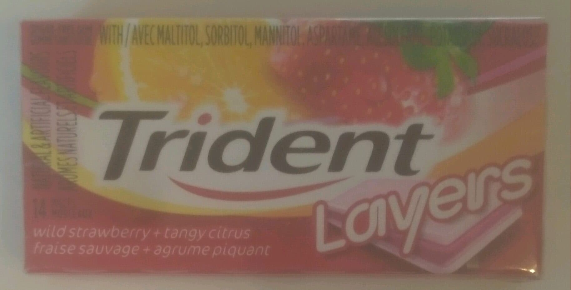 Trident Wild Strawberry + Tangy Citris Trident Layers packshot