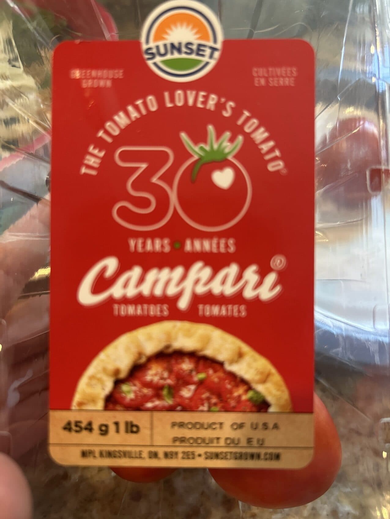 Sunset Campari Tomatoes packshot